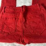 Red Skinny Jeans Size 2 Photo 6