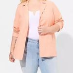 Torrid  NWT Linen Longline Button Front Blazer- Size 3X Photo 1