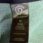 Champion Blue Herringbone Fleece Full Zip Pleated Back Training Track Jacket M Photo 3