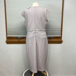 ASOS NWT Lilac Textured V-Neck Faux Wrap Midi Dress Size 14 Photo 3