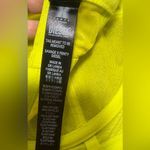 Diesel  X SAVAGE X FENTY Neon Yellow Suspender Bustier Bra in Foiled Fishnet Photo 9