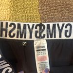 Gymshark Flex Low Rise Leggings Cropped 18” Inseam Black Logo Band Size Medium Photo 2