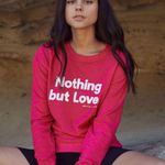Spiritual Gangster - Nothing But Love Savasana Sweater Sweatshirt Athletic Pink Photo 0