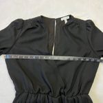 Leith Surplice V-Neck Long Sleeve Pleated Dress Size Small LBD Photo 12