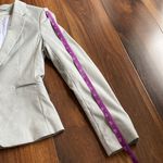 H&M  Silvery Gray Blazer Suit Jacket Single Breasted One Button Photo 10
