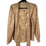 Calvin Klein Gold Bow Tie Career Blouse Photo 2