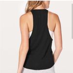 Lululemon Sweat Date 'Highly Meditated' Muscle Tank Top Black and White Size 4 Photo 2