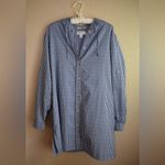 Suntect By Coolibar Women's Long Sleeve Beach Shirt Gingham Blue and White XL Photo 11