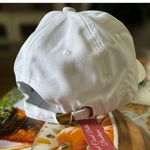 EMBROIDERED “PARIS” VINTAGE WASHED COTTON BASEBALL CAP Women’s Hat White Photo 4