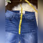 L&B  Blue Denim leopard Animal Print Patch
Cuffed crop pants sz 6 Photo 6
