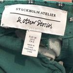 & Other Stories & Other Stories Stockholm Atelier Pants Women 6 Green Printed High Rise Wide Leg Photo 4