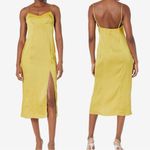 Free People π City Cool Midi Slip Dress Chartreuse (Yellow/Gold) Formal Night Out, Size Small Photo 13