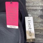 Bebe Black Shaping Padded U Plunge Cup Bodysuit Thigh Shorts 1 Piece NEW M Photo 3