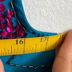 Diane Gilman  Sequin Tank Top, 100% Silk Y2K Coquette Party Maximalist Small Photo 4