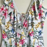 One Piece Floral Swimsuit V Photo 3