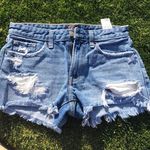 Abercrombie & Fitch Ripped Jean Shorts Photo 0