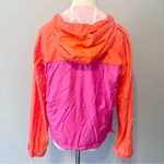 Abercrombie & Fitch Women’s Pink Orange Hooded Windbreaker Jacket Large NWT Photo 6