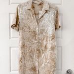 Anthropologie NEW  Pilcro Sequin Shirt Dress Photo 4