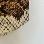 Blush snake print mini dress XSMALL Beige tan short sleeves animal print NEW Photo 6