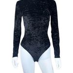 Vintage 90’s ESCADA Textured Long Sleeve Bodysuit Black Photo 0