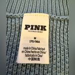 PINK - Victoria's Secret VICTORIA SECRET | PINK Cambridge Knit Henley Beach Sweater Blue/Ivory Striped M Photo 3