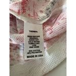 Before + Again Thermal Top Size S Pink Blue Abstract Waffle Long Sleeve Floral Photo 8