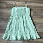 & Other Stories & Other Stories Linen Flounced Hem Mini Dress Mint Green Size 8 (Euro 38) Spring Photo 2