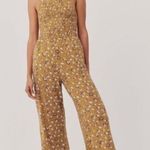 Pact  Soirée Jumpsuit One And Done Yellow Floral
Smocked tie strap sz XL Photo 0