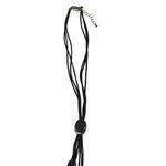 Long Black Cord Necklace Women’s Fashion Pendant Jewelry 19" Statement Lariat Photo 2