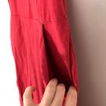 Urban Outfitters  Hattie High Neck Linen Blend Red Jumpsuit Size 0 Photo 4