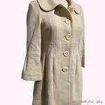 Nanette Lepore Y2k 2000s vintage gorgeous cream peacoat coat Photo 2