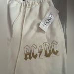 AC/DC Cream High Waisted Joggers Sweatpants size Medium Photo 1