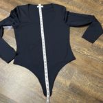 Babaton NEW Aritzia Contour Bodysuit Women’s 1X Black Long Sleeve Soft Stretch Photo 4