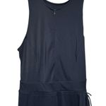 Halara  Women’s Black Zip Front Skort Sports Dress with Tie Wrap & Open Back Sz M Photo 7