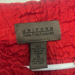 John Paul Richard Uniform  Red Smocked Ruffled Tank Photo 1