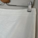 Ann Taylor White Linen Blend Pencil Skirt Size 6 Business Casual Photo 2