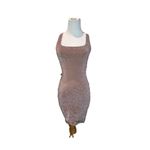 SKIMS Size 4X Glitter Swim Cover up Beach Pool Metallic Dress Jasper Brown NET Photo 1