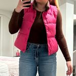 American Eagle Vintage reversible, vest, brown, and pink Photo 0