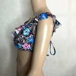 Shade & Shore Floral Ruffle Sleeve Bikini Top Photo 1