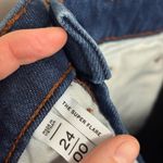 Loft High Rise Super Flare Jeans in Refined Mid Indigo Wash - Size 24/00 Photo 5