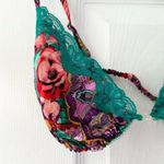 Victoria's Secret Victoria’s Secret Vintage Red Pink Green Plaid Paisley Bralette Kimono Set Photo 11