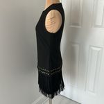 Elizabeth and James  Eron Black Fringe Hem Dress Photo 5