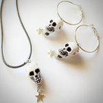 Handmade skull & star goth grunge punk funky unisex necklace 🖤 Photo 3