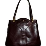 Vintage Shoulder Bag Purse Swivel Mirror Faux Patent Leather Red 12"x10"x3.5" Photo 0