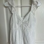 Japna White Lace Tank Top Photo 0