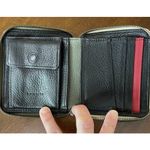 Hammitt  5 North Compact Wallet Black Pebbled‎ Leather Gunmetal Hardware Dust Bag Photo 3