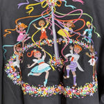 Bob Mackie  Wearable Art 2X Embroidered Maypole Dance Button Front Shirt Top NEW Photo 0