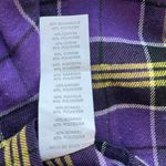 Daisy  Street NEW Purple & Yellow Check Punk Casual Grunge Ska Shirt Women size M Photo 3