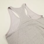 Athleta  women's Grey and Pink Heather Ruched sides Racerback Tank Top size Large Photo 8