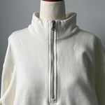 Girlfriend Collective  Cream Turtleneck Sweater Women’s 1/2 Zip pullover XL Photo 3